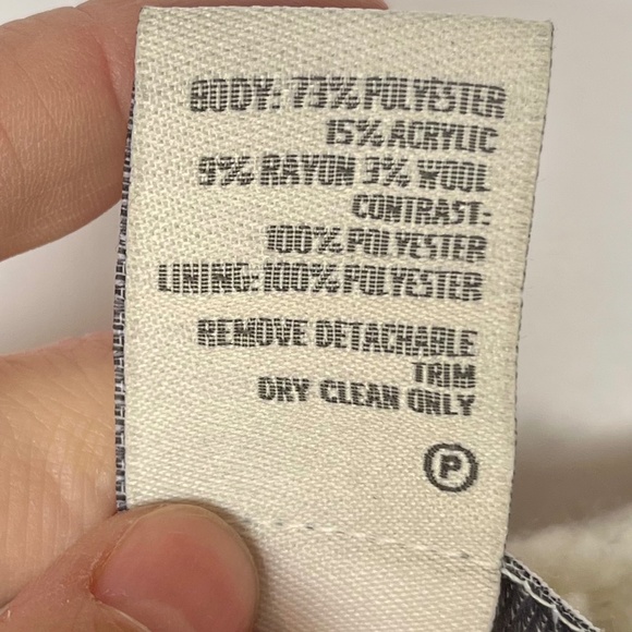 American Rag Aztec Sherpa Vest, Black / Red / Cream / Beige, Small - Picture 6 of 11